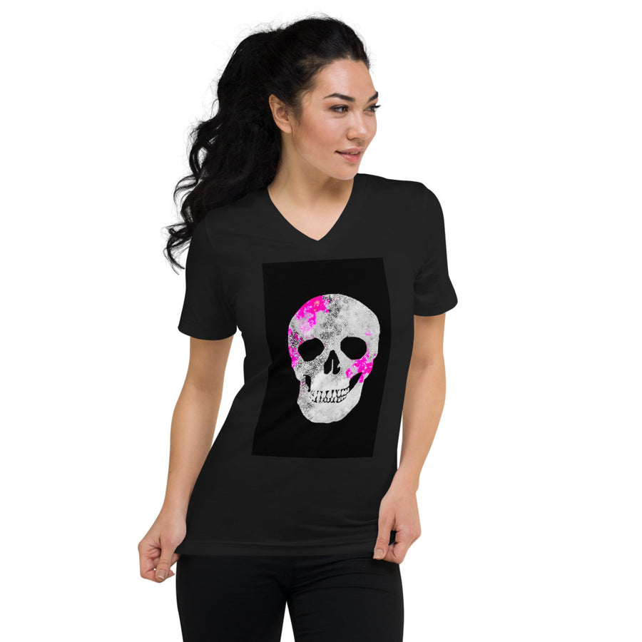 Unisex Short Sleeve V-Neck T-Shirt