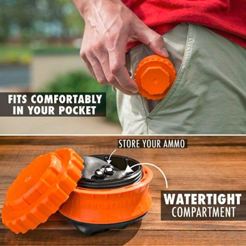 Outdoor Toy Slingshot,Powerful Pocket Slingshot