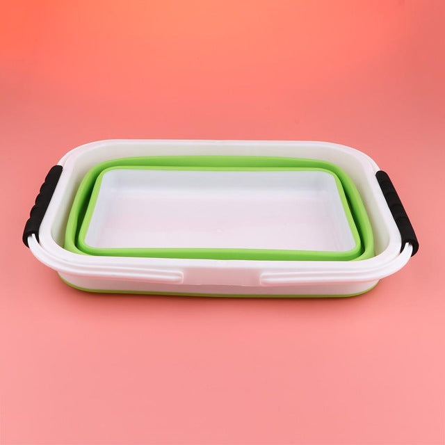 Portable 12L Folding Silicone Bucket