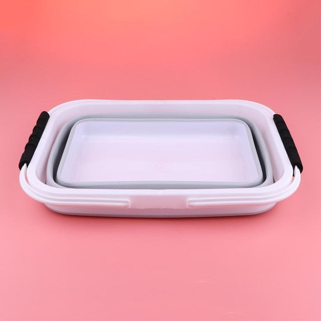 Portable 12L Folding Silicone Bucket