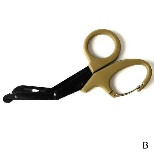 1pcs Tactical Rescue Scissors Trauma Gauze Curved Blade Nurse Shears First Aid Scissors Outdoor Medical Bandage Paramedic Camp
