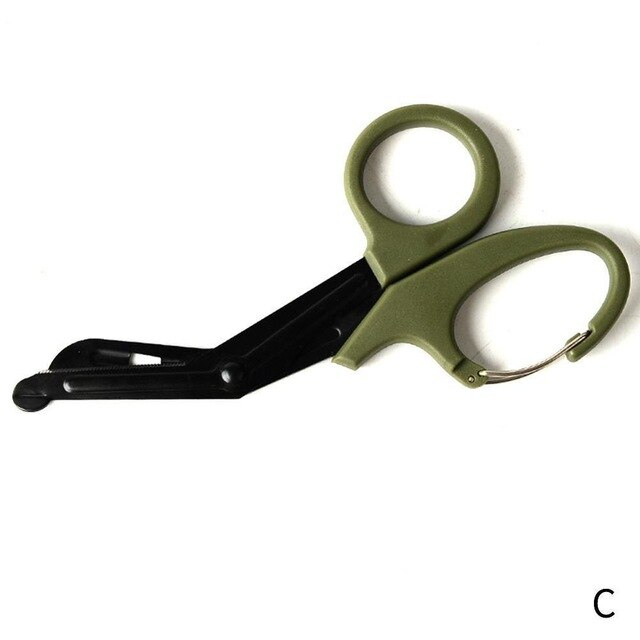 1pcs Tactical Rescue Scissors Trauma Gauze Curved Blade Nurse Shears First Aid Scissors Outdoor Medical Bandage Paramedic Camp