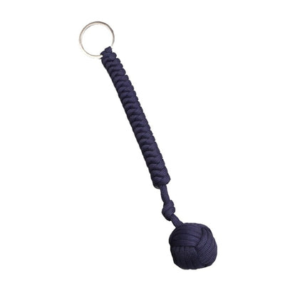 Outdoor Paracord Steel Ball Girl Self Protection Paracord Keychain Lanyard Climbing Multifunctional Rope Emergency Survival Tool