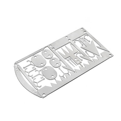 22 in 1 Fishing Gear Hook Card Outdoor EDC Tools Outdoor Camping Supplies Multifunctional Survival Tools