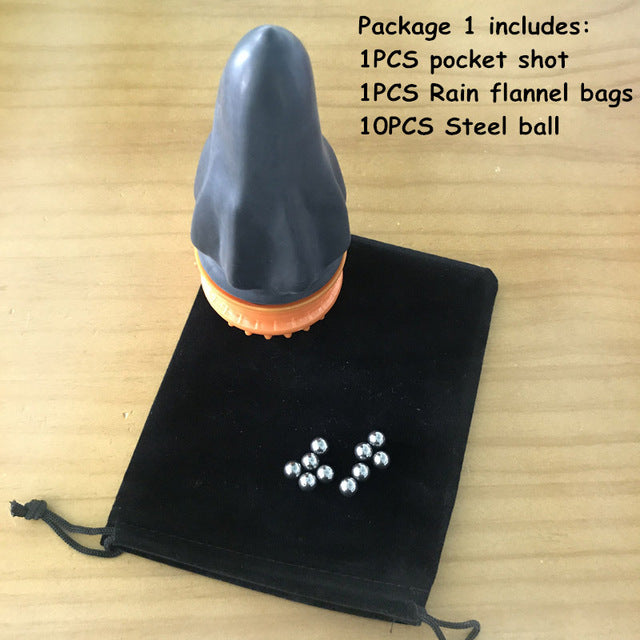 Outdoor Toy Slingshot,Powerful Pocket Slingshot