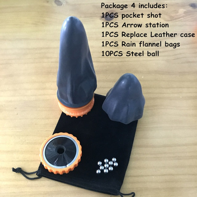 Outdoor Toy Slingshot,Powerful Pocket Slingshot