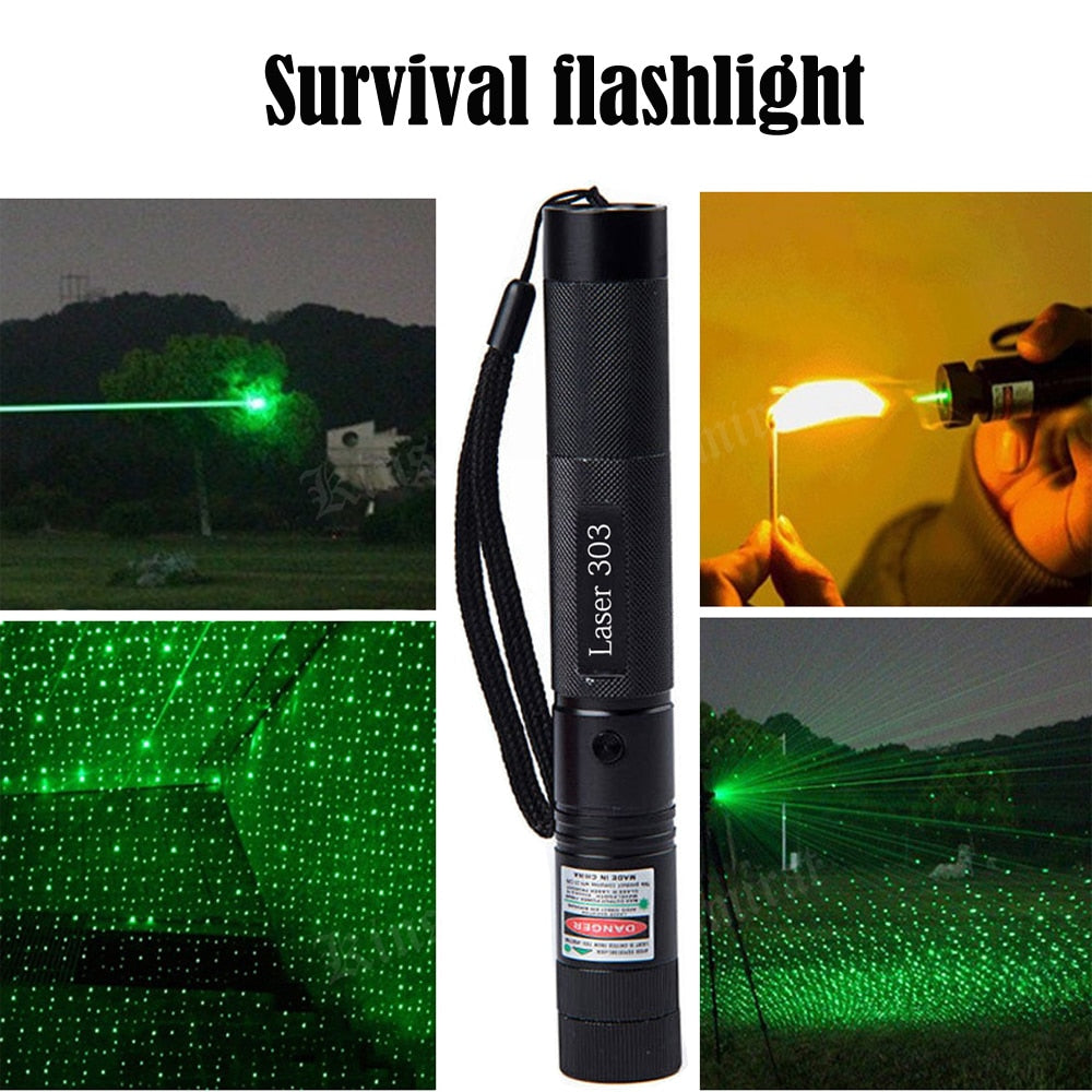 Outdoor Survival Kit First Aid Camping Survival flashlight Travel Hiking EDC SOS Emergency Tactical  laser Tool for Wilderness