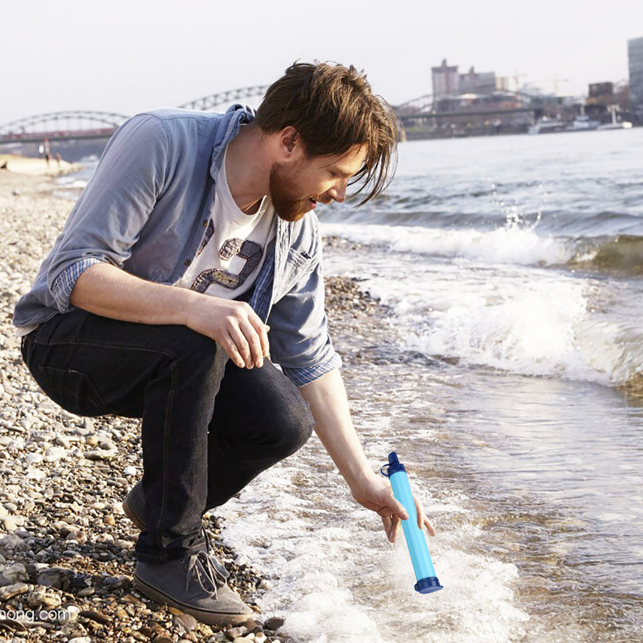 Camping Hiking Filter Straw Emergency Safe Tool Life Survival Portable Purifier Water Filter Straw Gear Y319