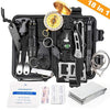 Emergency survival kit survival first aid kit SOS tactical tool flashlight with Molle bag suitable for camping adventure