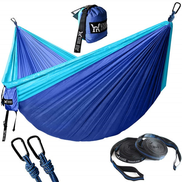 Portable Parachute Nylon Hammock for Backpacking Travel
