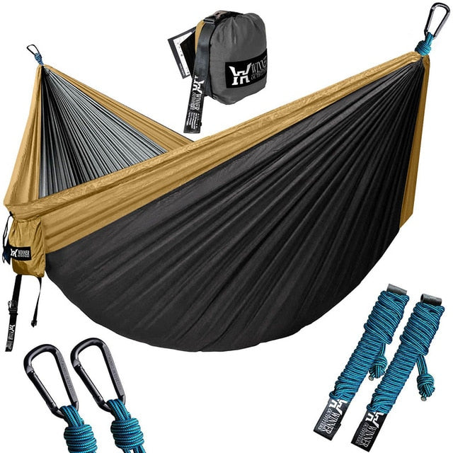 Portable Parachute Nylon Hammock for Backpacking Travel