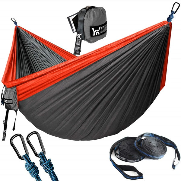 Portable Parachute Nylon Hammock for Backpacking Travel