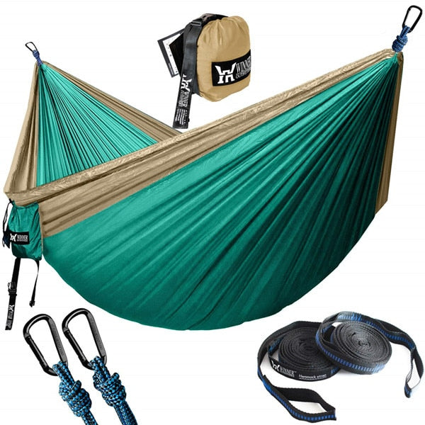 Portable Parachute Nylon Hammock for Backpacking Travel