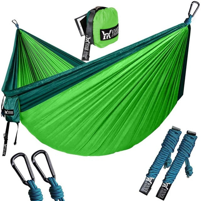 Portable Parachute Nylon Hammock for Backpacking Travel