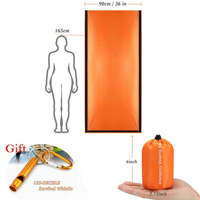 Leben im freien Bivy Notfall Schlafsack Thermische Warm Halten Wasserdichte Mylar Erste Hilfe Notfall Blanke Camping Überleben Getriebe