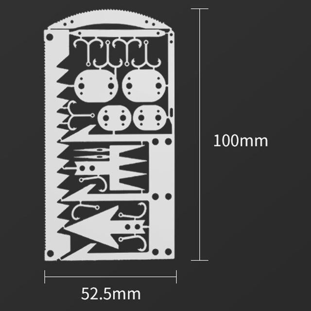 12 in 1 Survival Card Arrow Multifunctional Pocket Knife