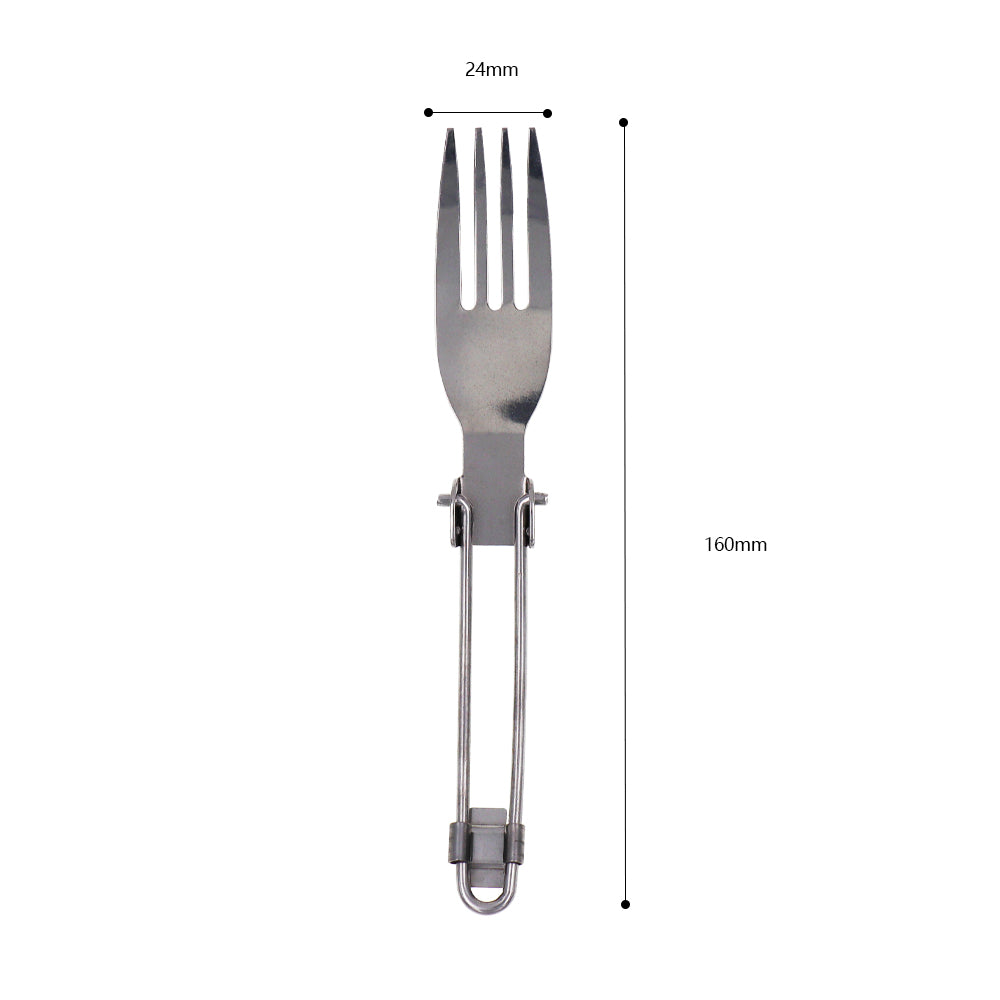 Outdoor Stainless Steel Folded Fork Spoon Knife