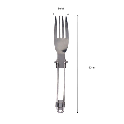 Outdoor Stainless Steel Folded Fork Spoon Knife