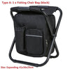Folding Camping Fishing Chair Stool Portable Backpack Cooler Insulated Picnic Bag Hiking Seat Table Bags Pesca Tackle Mochila