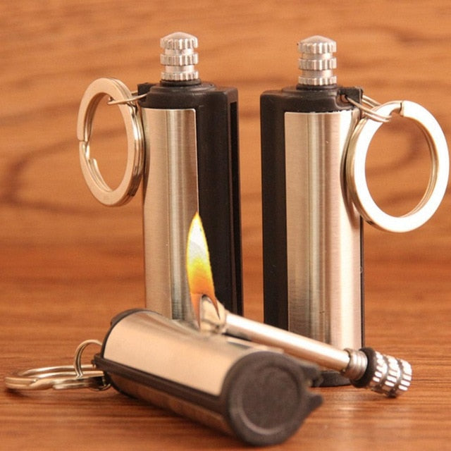 Steel Fire Starter Flint Match Lighter Survival Kit