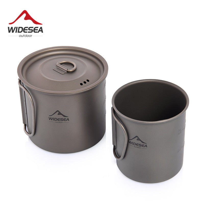 Camping Mug Titanium Cup Tourist Tableware