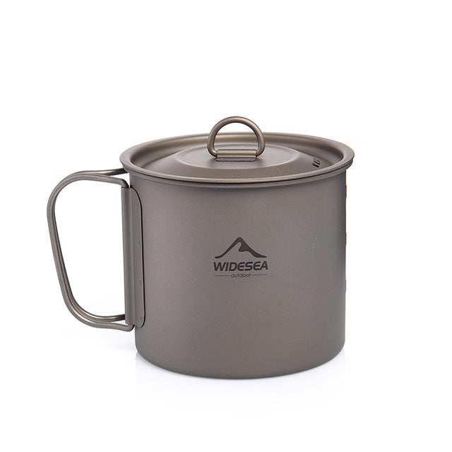 Camping Mug Titanium Cup Tourist Tableware