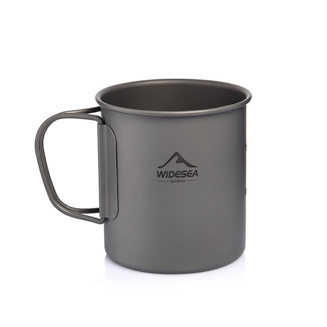 Camping Mug Titanium Cup Tourist Tableware
