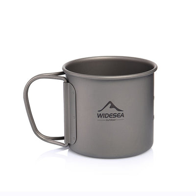 Camping Mug Titanium Cup Tourist Tableware